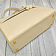 Order Classic bag made of genuine crocodile leather, in beige color!. SHOES&BAGS. Livemaster. . Classic Bag Фото №3