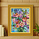 Painting of a rose bouquet 'Favorite flowers' in oil. Pictures. Svetlana Samsonova. My Livemaster. Фото №4