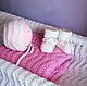 Plaid baby knitted 'Waves' beanie and booties, Baby blankets, Omsk,  Фото №1