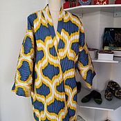Узбекский винтажный шелковый икат Хан атлас. M014