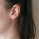 Earrings small oval 'Tenderness' gold ring earrings. Earrings. Irina Moro. Online shopping on My Livemaster.  Фото №2