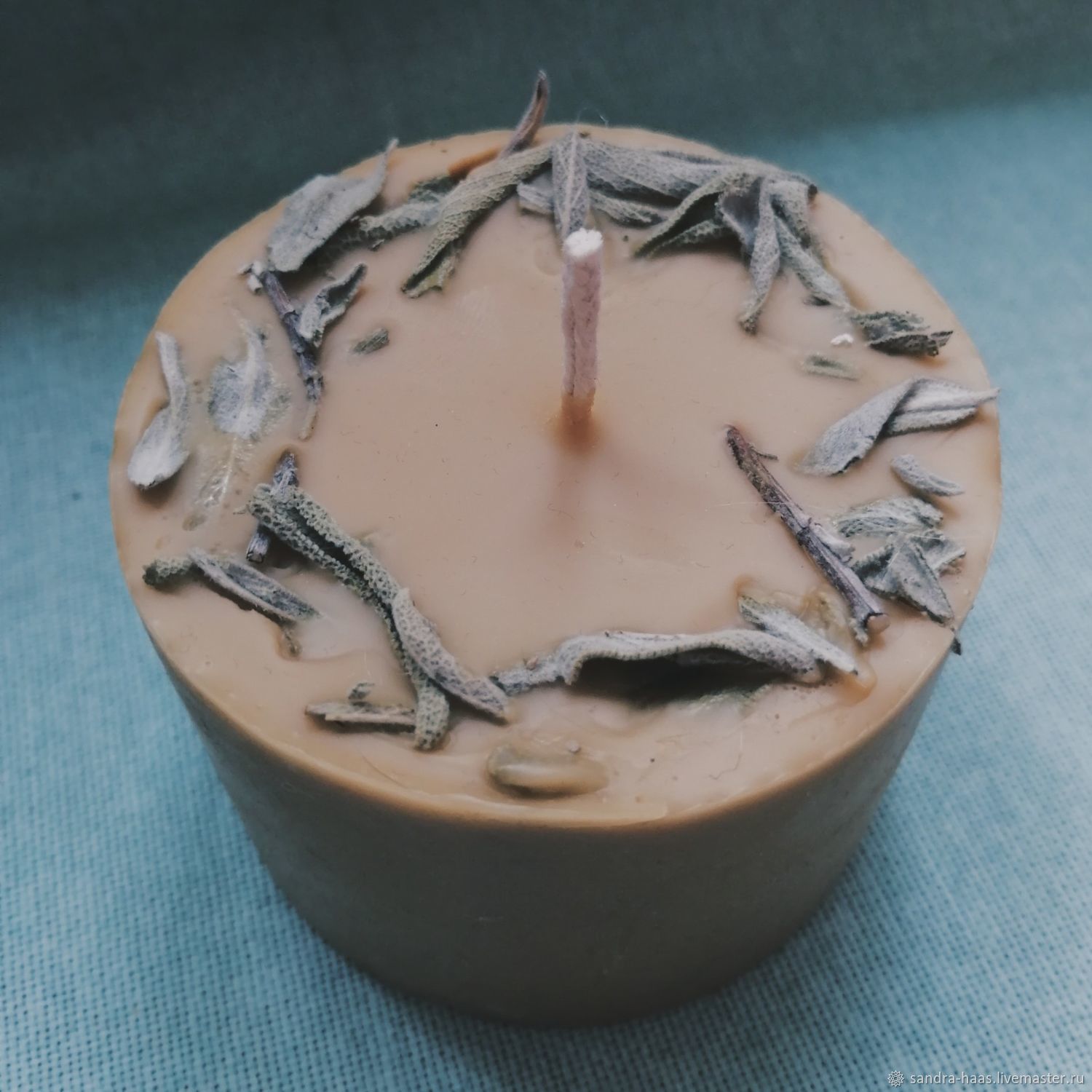 Свеча "Мудрость шалфея" – купить на Ярмарке Мастеров – LL588RU | Ритуальная свеча, Москва