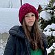 Шапка из толстой перуанской шерсти ЗИМАНЕСТРАШНА. Шапки. Бабушкин Клубок. Любовь.. Интернет-магазин Ярмарка Мастеров.  Фото №2
