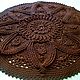 Handmade carpet from cord Chocolate Flower, Carpets, Kabardinka,  Фото №1
