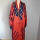 Uzbek robe made of suzane and ikat. Boho coat, caftan. S007. Robes. businka34. Online shopping on My Livemaster.  Фото №2