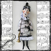 Куклы и игрушки handmade. Livemaster - original item interior doll: music angel. Handmade.