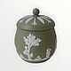 Заказать Винтаж: Wedgwood Jasperware редкая баночка с крышкой в оливковом цвете. Decor.mylove. Ярмарка Мастеров. . Шкатулки винтажные Фото №3