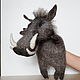 Bibabo Boar toy, Warthog, Glove toy. Puppet show. AnzhWoolToy (AnzhelikaK). Online shopping on My Livemaster.  Фото №2