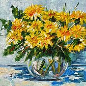 Картины и панно handmade. Livemaster - original item Bouquet of dandelions oil painting Buy a picture of dandelion flowers. Handmade.