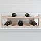 Bunk shelf for wine and champagne under 10 bottles. Stand for bottles and glasses. Color Wood. My Livemaster. Фото №5