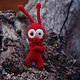 Toy Alien Red Crocheted as a gift, Amigurumi dolls and toys, Novosibirsk,  Фото №1