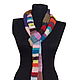 Striped knitted scarf. Scarves. asmik (asmik). Online shopping on My Livemaster.  Фото №2