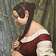 Картина  Девушка, заплетающая косу. Картины. Картины Арины Шульпиной. Ярмарка Мастеров.  Фото №4