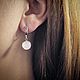 Серьги с розовым кварцем. Серьги классические. Gems & Drops. Интернет-магазин Ярмарка Мастеров.  Фото №2