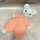 Вязаная игрушка вязаный комфортер Котик. Амигуруми куклы и игрушки. Рыжий кот (магазин вязаных идей). Ярмарка Мастеров.  Фото №6