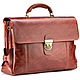 Leather briefcase 'Bormental' (red antique), Brief case, St. Petersburg,  Фото №1