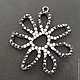 Large pendant art.7-64 with white and black crystals. Italy, Pendants, Blagoveshchensk,  Фото №1