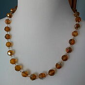 Винтаж handmade. Livemaster - original item Vintage necklaces: Czech Faceted beads. Handmade.