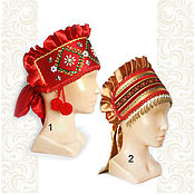 Русский стиль handmade. Livemaster - original item Copy of Headwear Marfa. Handmade.