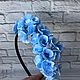 Rim with blue hydrangea ' Wonderland», Bridal Tiara, Voskresensk,  Фото №1