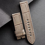 Украшения handmade. Livemaster - original item Crocodile Leather Watch Strap 24 mm (89). Handmade.