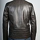 Brown Leather jacket mens. Mens outerwear. Lollypie - Modiste Cat. My Livemaster. Фото №4