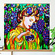 A stained glass painting of a Girl with grapes. Art Nouveau Modern. Pictures. House of the Sun (irina-bast). Online shopping on My Livemaster.  Фото №2