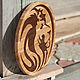 Поднос с интарсией "Лев". Тарелки. CNC-Wood. Интернет-магазин Ярмарка Мастеров.  Фото №2