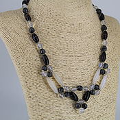 Украшения handmade. Livemaster - original item Necklace made of agate, opal and labradorite stones 