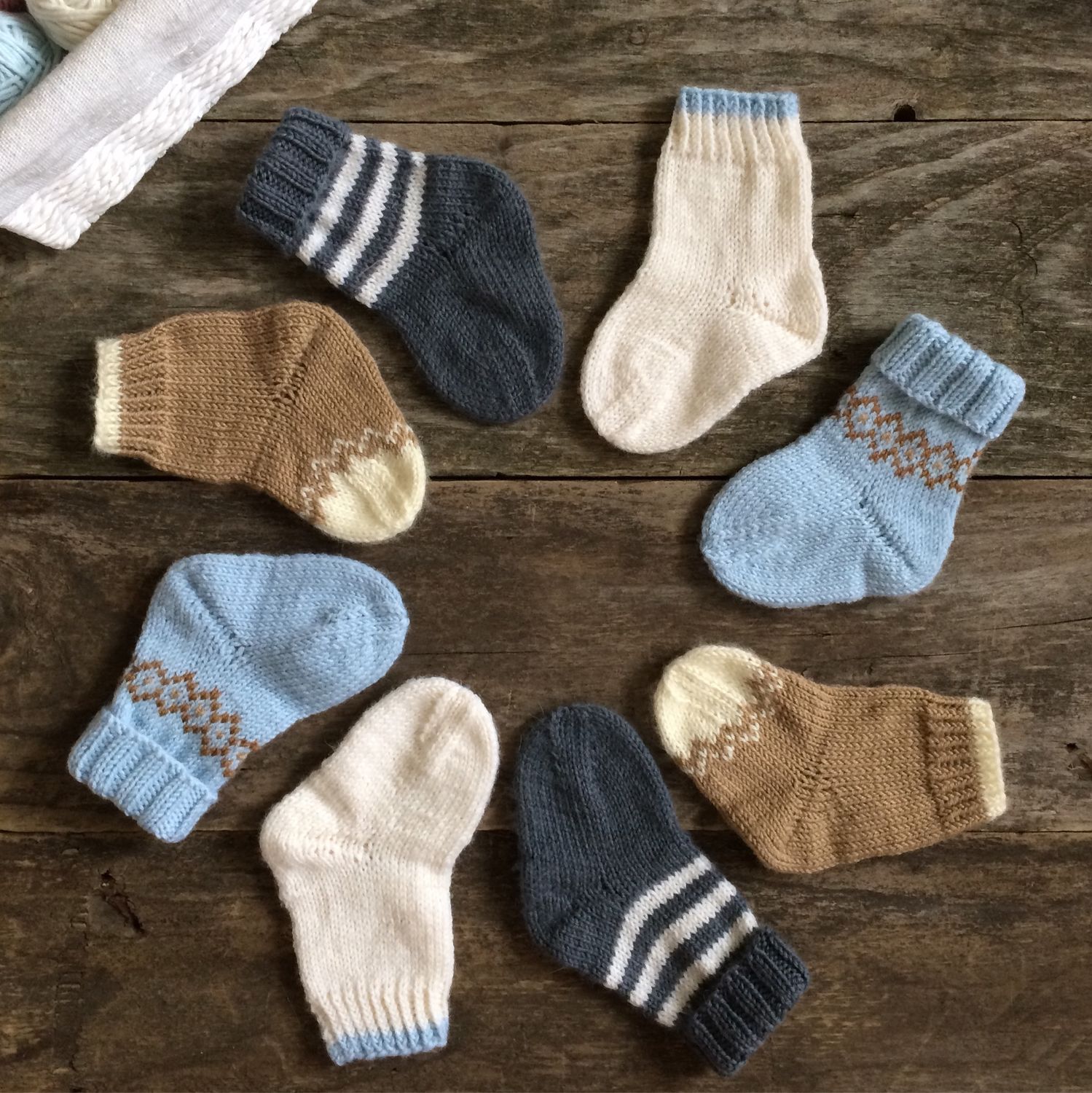 Носочки для новорожденных для начинающих. Детские вязаные ноские. Носки детские вязаные. Шерстяные носки для новорожденных. Детские вязаные нос.