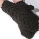 Women's knitted mittens Black coffee, Mittens, Klin,  Фото №1