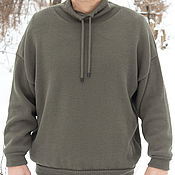 Мужская одежда handmade. Livemaster - original item Men`s Oversize Sweater / Men`s Merino Sweatshirt. Handmade.