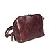  Women's burgundy leather bag Sunday S88t-682. Crossbody bag. Natalia Kalinovskaya. Online shopping on My Livemaster.  Фото №2