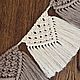 Макраме гирлянда / настенное пано / макраме для дома. Элементы интерьера. Diana-x6t. Интернет-магазин Ярмарка Мастеров.  Фото №2