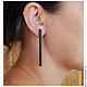 Minimalist long earrings, Stud earrings, Vladimir,  Фото №1