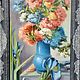 Oil painting flowers vase 'Solo blue iris'. Pictures. Comfort-art (Comfort-art). My Livemaster. Фото №5