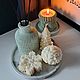 Набор "Новогодний " Интерьерный набор. Свечи. DecorFromElena. Ярмарка Мастеров.  Фото №4