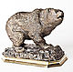 Bear bronze sculpture, Figurines, St. Petersburg,  Фото №1
