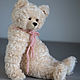 Классический мишка тедди из белого мохера. Мишки Тедди. Teddy by Olga Prokudina. Интернет-магазин Ярмарка Мастеров.  Фото №2