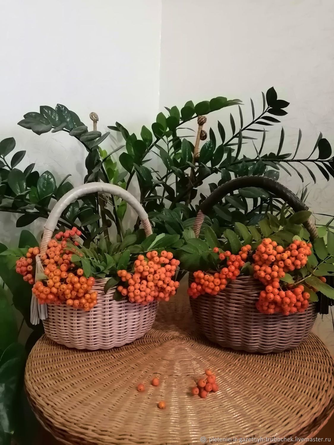 Корзины: плетенная корзина для фруктов, овощей, цветов в интернет-магазинеЯрмарка Мастеров по цене 1700 ₽ – Q1L5KRU