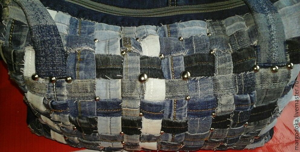 Сумка джинсовая "Плетёнка", Классическая сумка, Ставрополь,  Фото №1