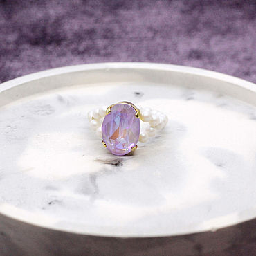 Украшения ручной работы. Ярмарка Мастеров - ручная работа Кольцо PASTELS Soft Lavender. Handmade.