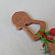 Beech rodent Santa Claus with a pendant. Teethers and rattles. Very big ears (verybigears). My Livemaster. Фото №4