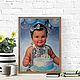 Portrait of a baby in oil on canvas. Pictures. Portrait Studio. Online shopping on My Livemaster.  Фото №2