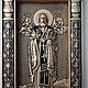Икона Святой Николай Чудотворец. Иконы. МАСТЕРСКАЯ РЕЗНОЙ ИКОНЫ АРТЕМА БУРОВА. Ярмарка Мастеров.  Фото №6