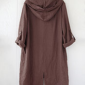 Одежда handmade. Livemaster - original item Parka-cardigan made of 100% linen. Handmade.