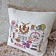 Pillow case handmade cross stitch. Pillow. Comfortable gifts. My Livemaster. Фото №5