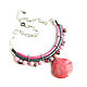 Necklace gift 'Pink Dawn' pink necklace with coral, Necklace, Moscow,  Фото №1