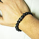 Bracelet made of volcanic lava and Carbon-titanium beads. Jewelry Sets. asgdesign. My Livemaster. Фото №4
