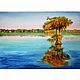 Painting landscape 'Cypress. Reflection', Pictures, Rostov-on-Don,  Фото №1